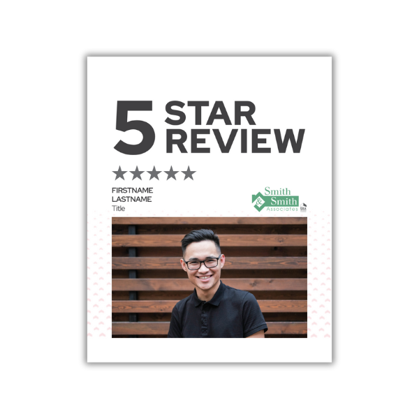 Powered By Client Testimonial- 5 Star Rating w/ Headshot
