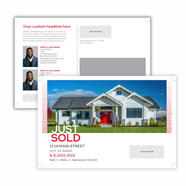 Just Sold Postcard- 2 Agents