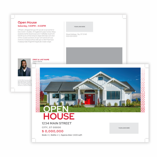 Open House Postcard- 1 Agent