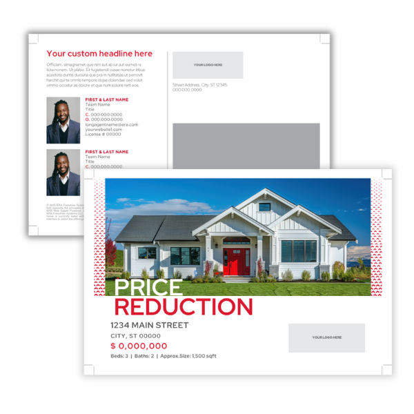 Price Reduction Postcard- 2 Agents