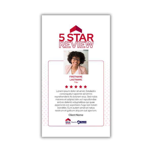Client Testimonial Story- 5 Star Review With Headshot