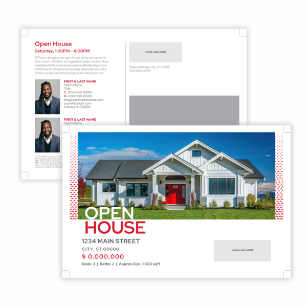 Open House Postcard- 2 Agents