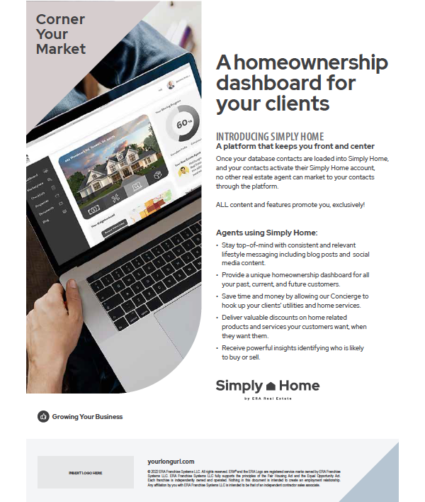 A Homeownership Dashboard For Your Clients Flyer