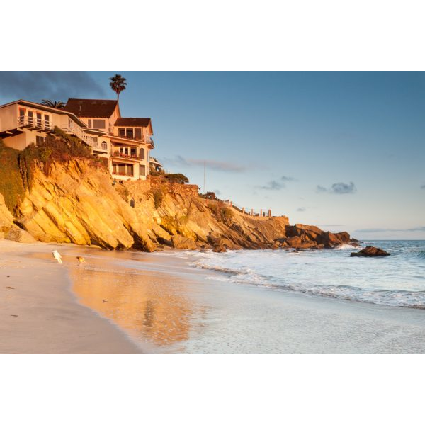 Beach with a House at the Top