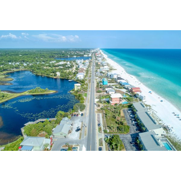 Beach Road and Lake