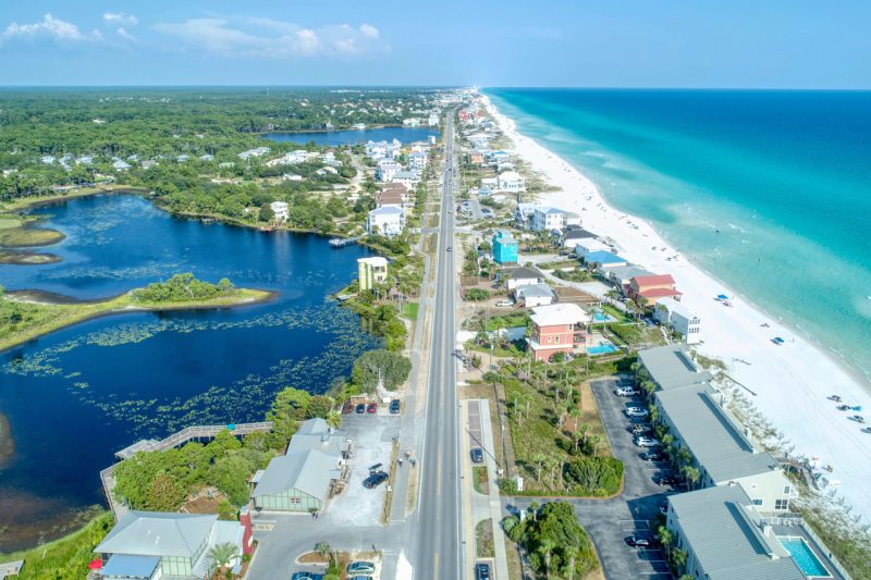 Beach Road and Lake