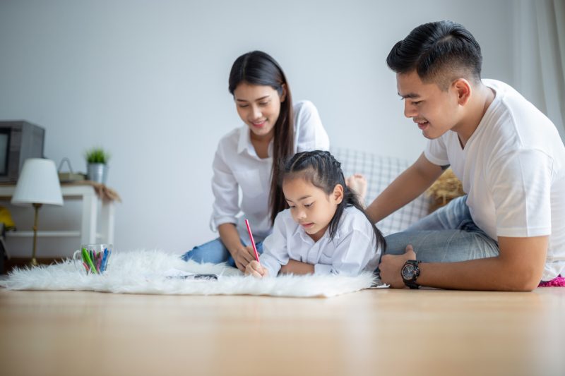 Family Doing Homework