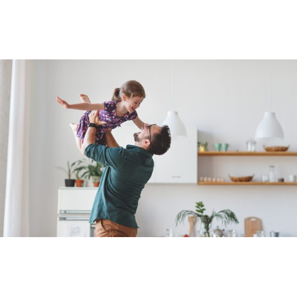 Father and Daughter Playing