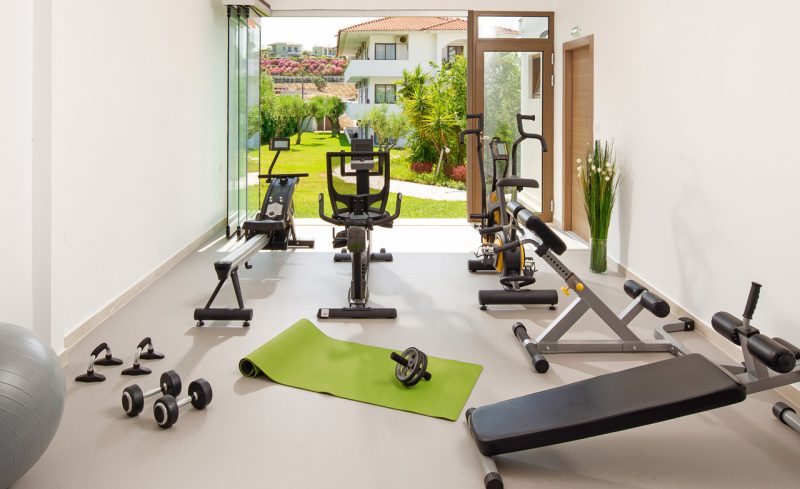 Gym at Home with Garden View