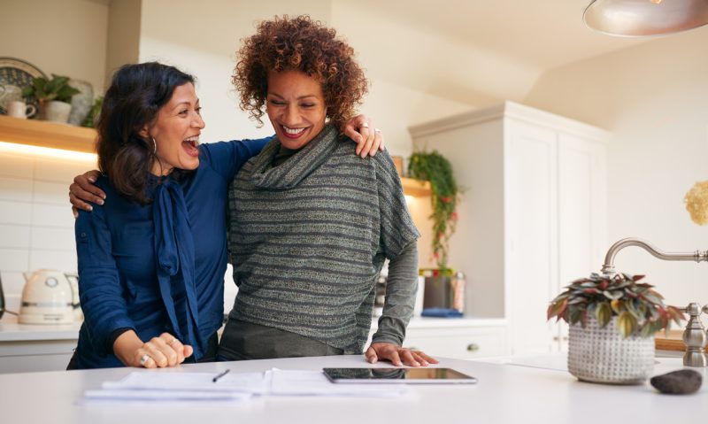 Happy Women in Kitchen