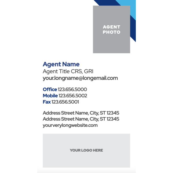 Business Cards Vertical Option 2