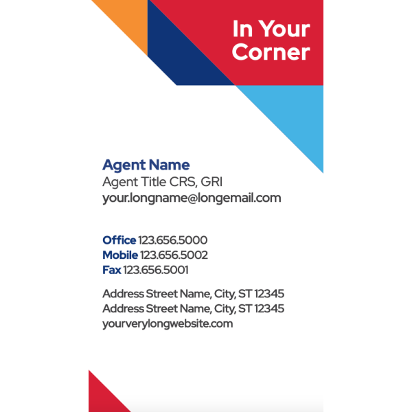 Business Cards Vertical Option 3