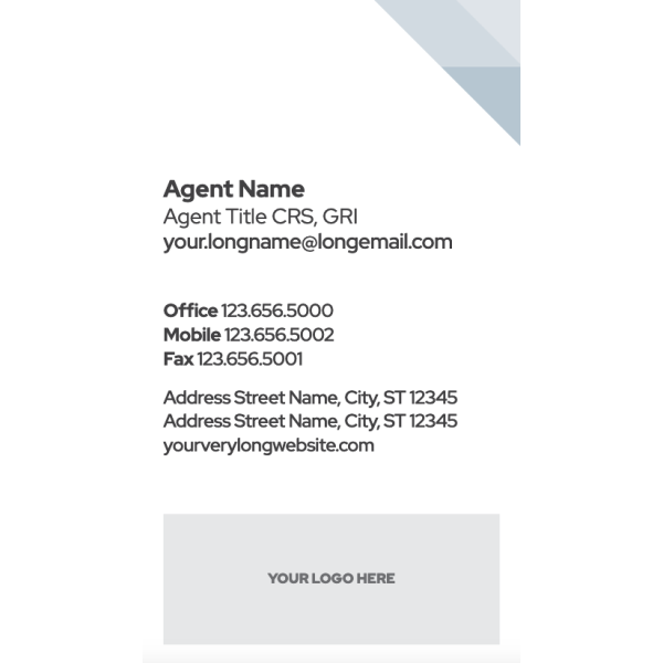 Business Card Vertical Option 1 P