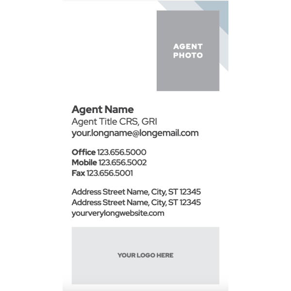 Business Card Vertical Option 2 P