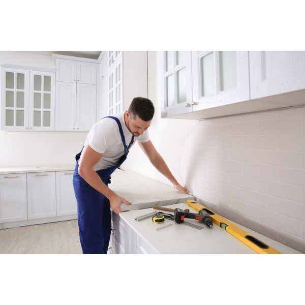 Man Restoring a Kitchen