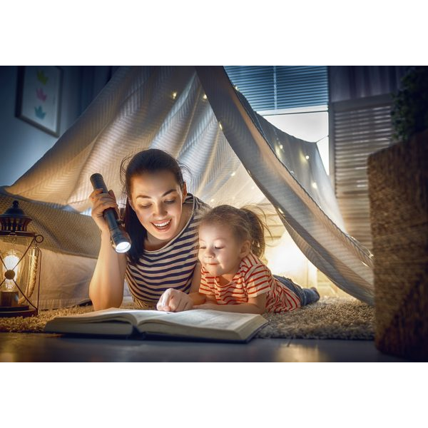 Mother and Daughter Reading a Book