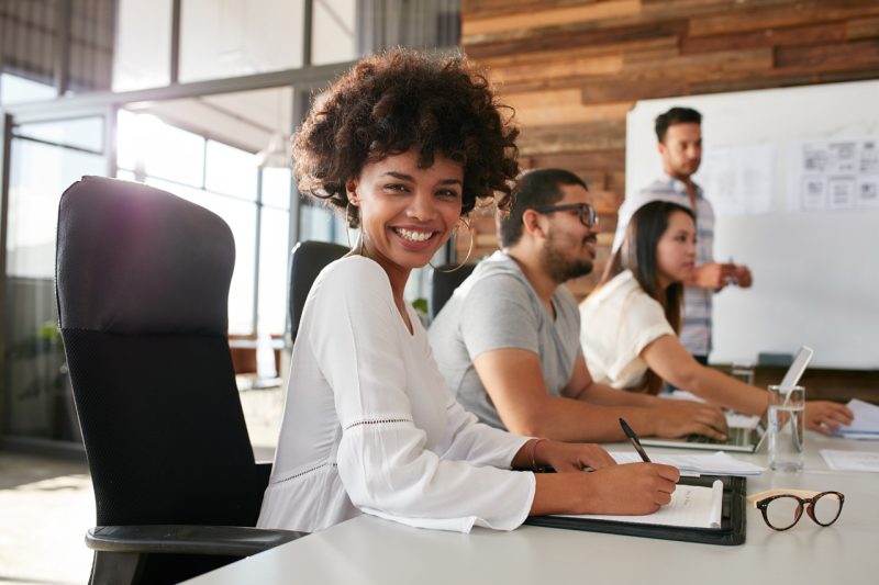 Business people working in conference room