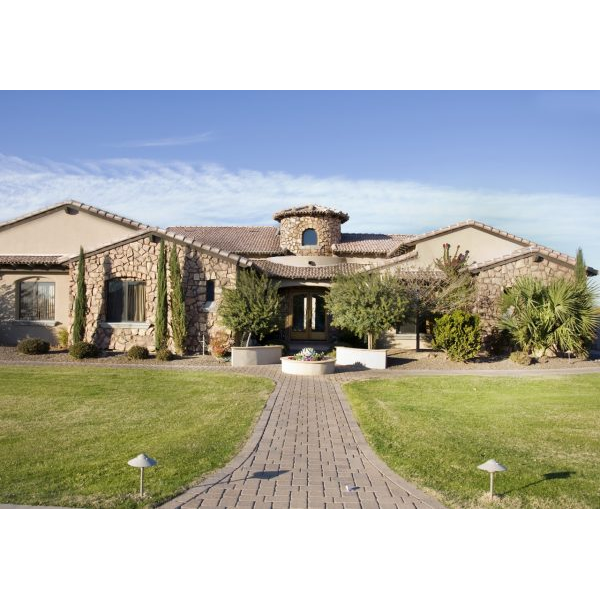 Luxury House with Pebble stones in the Suburbs