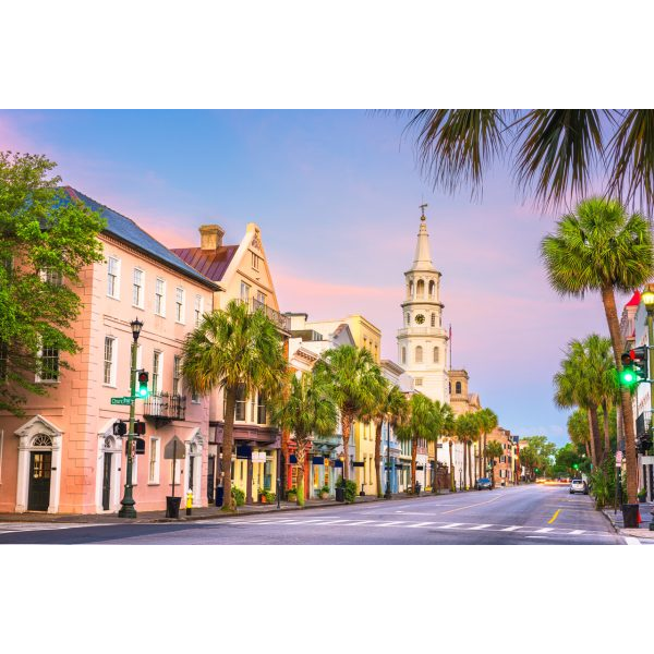 City Neighborhood with Church