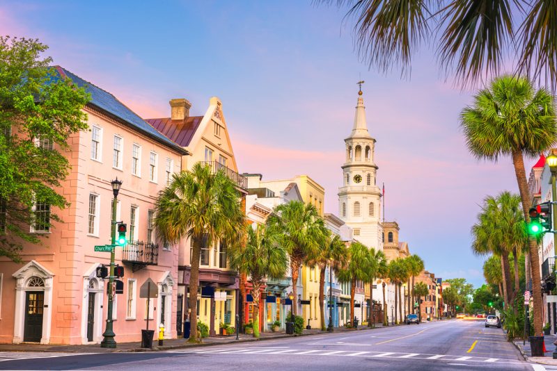 City Neighborhood with Church