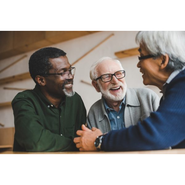 Three Men Laughing