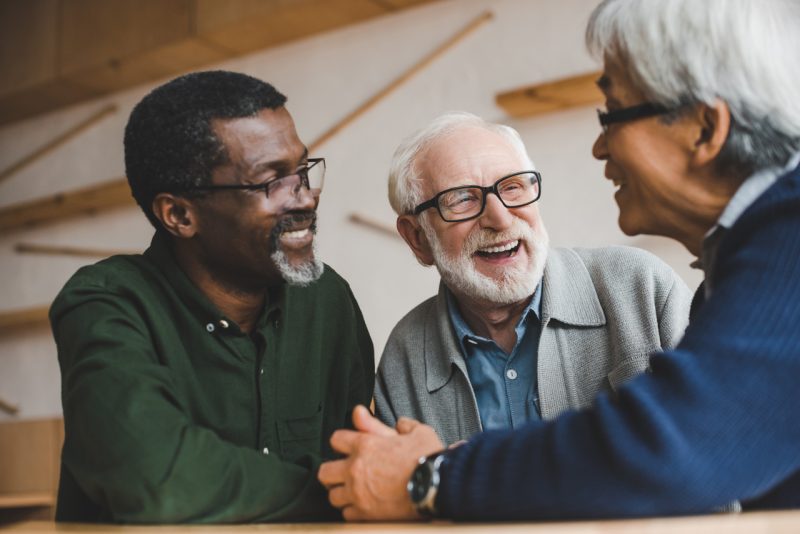 Three Men Laughing