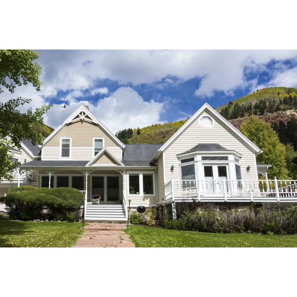 White North American House in the Country