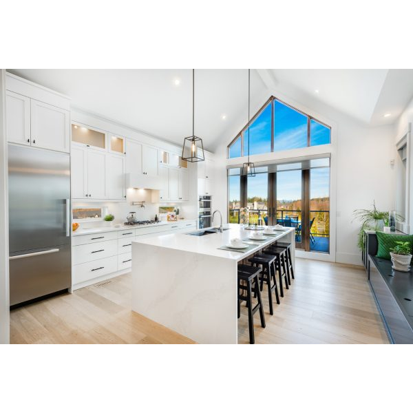 White Kitchen with Terrace