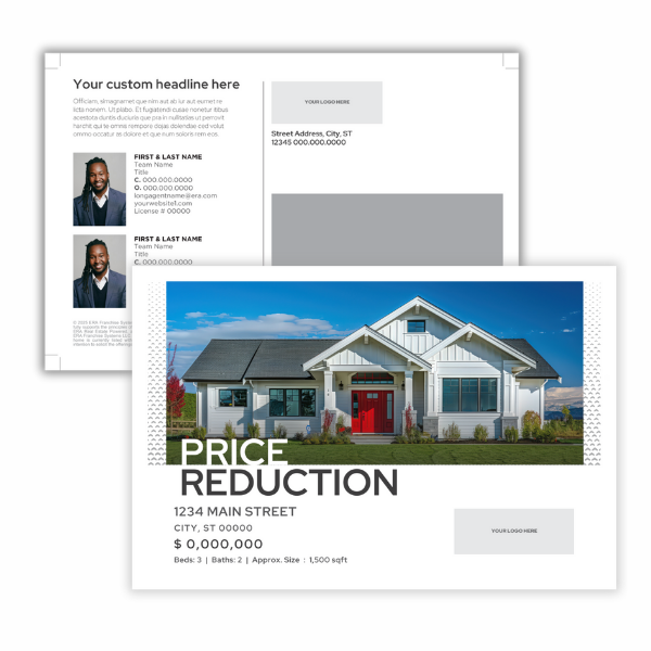 Price Reduction Postcard- 2 Agent- Powered By