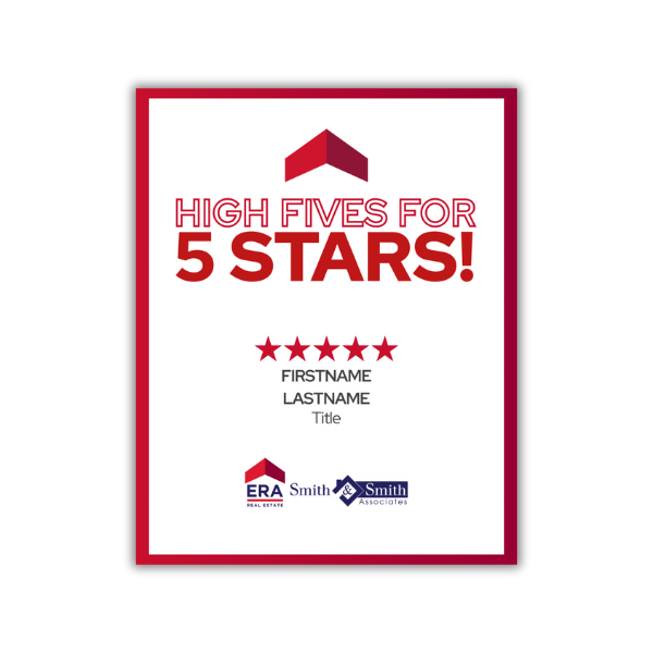Client Testimonial Template- High Fives for 5 Stars