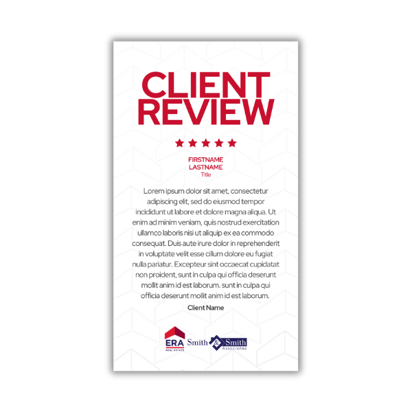 Client Testimonial Story- Simple Client Review